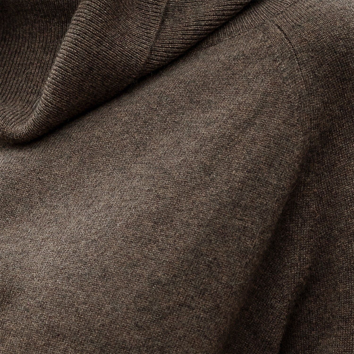 Close-up of brown cashmere fabric texture