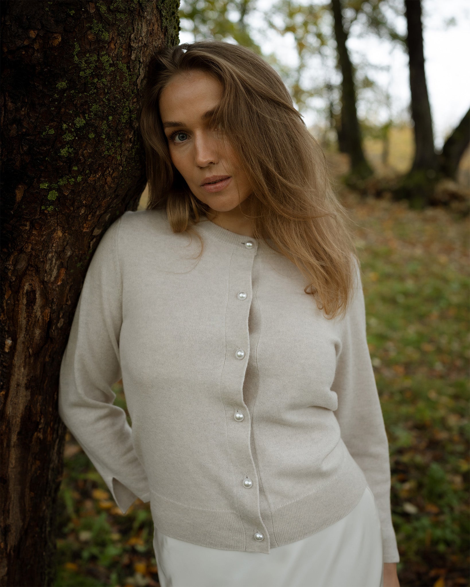 Audrey Pearl Knit Cardigan